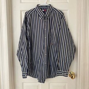 Tommy Hilfiger 2000s Striped Button Down Shirt